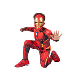 Kids Iron Man Costume – Official Marvel Muscle Suit with Mask & Chest Reactor Design (Small)