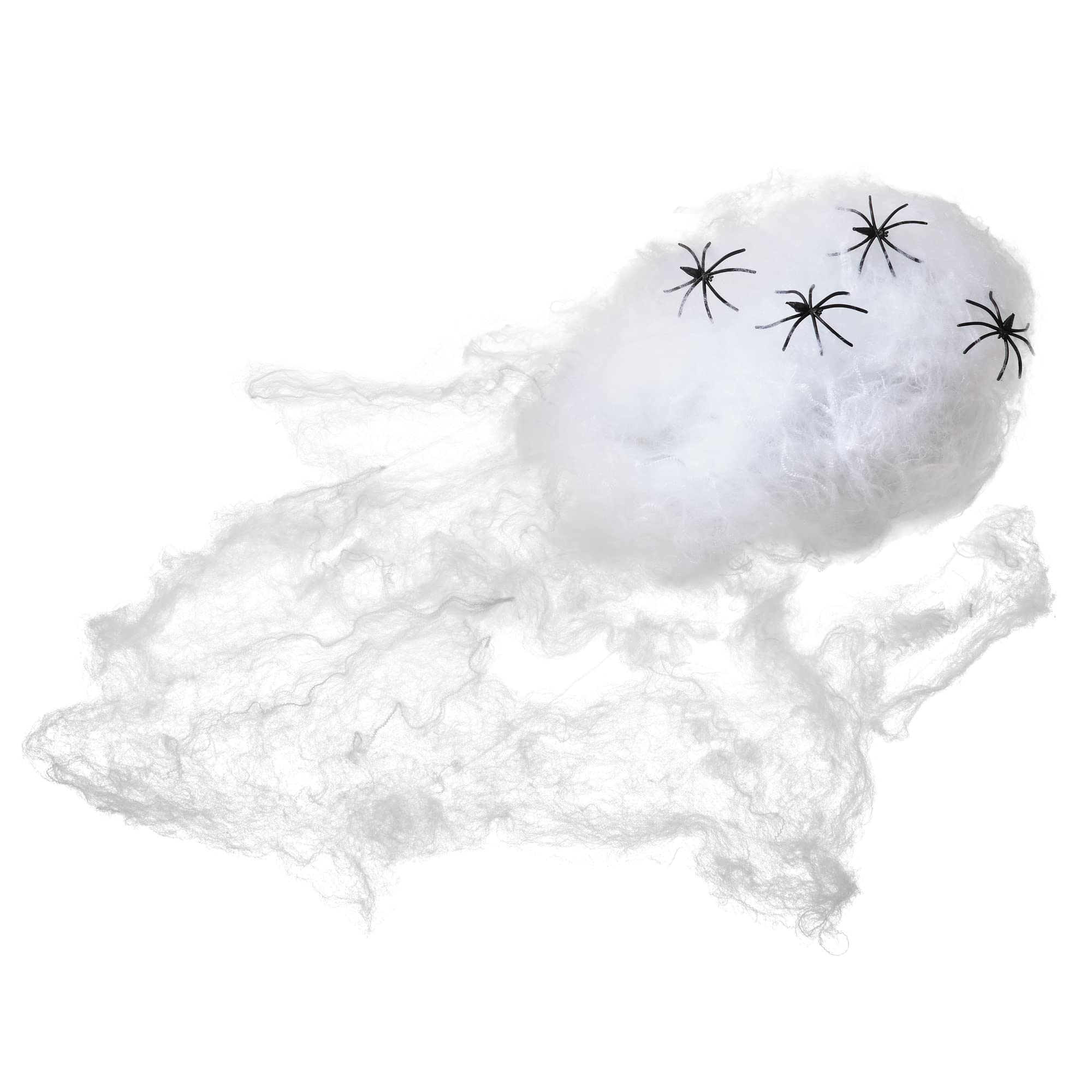 Halloween Spider Web – 200 Sq. Ft. Stretchable Cobweb Decoration for Indoor & Outdoor Spooky Displays