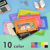 20-Pack Multicolor 3-Ring Binder Pencil Pouches