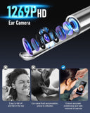 Smart Visual Ear Cleaner with 1296P HD Camera & WiFi Connectivity – Ultra-Slim Ear Wax Removal Tool with LED Lights & USB Rechargeable Design