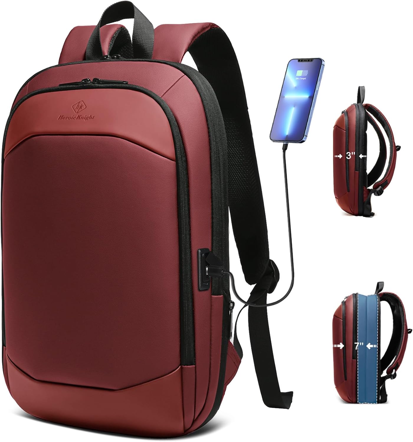 Premium 17-Inch Expandable Business Laptop Backpack for Men | Waterproof Travel Bag with USB Port & Anti-Theft Pocket