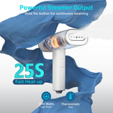 KEENSTAR Foldable Handheld Garment Steamer 1200W Fast Heat Portable Wrinkle Remover with Detachable Tank