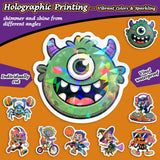 100PCS Halloween Stickers for Kids – Waterproof Vinyl Stickers with Cute Ghosts, Pumpkins & Monsters