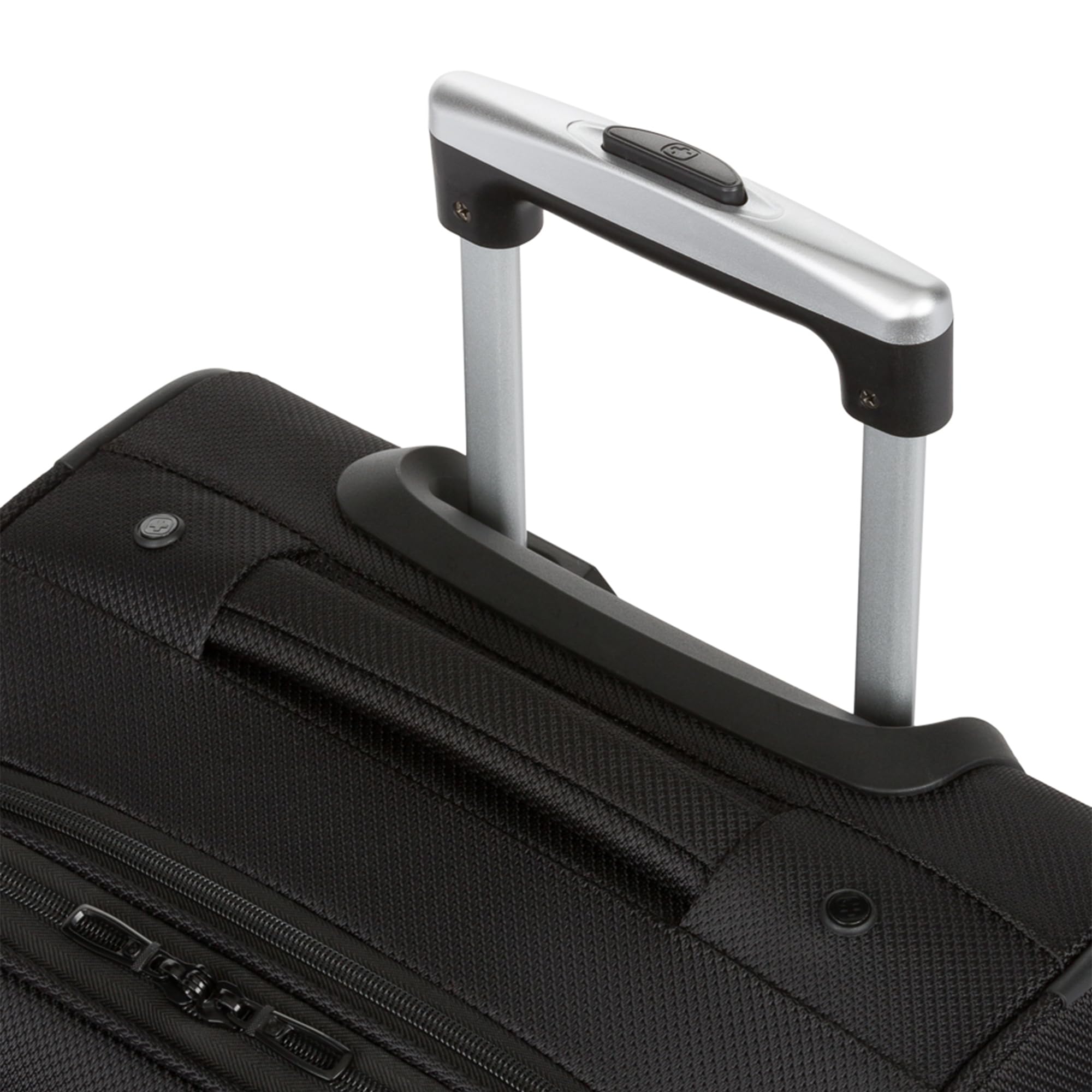 SwissGear Sion Softside Expandable Carry-On Luggage 21”, 360° Spinner Wheels Lightweight Travel Suitcase (Black)