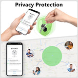 Apple Find My Bluetooth Tracker Tags 4-Pack, Smart Key Finder with 100dB Alert, IP67 Waterproof and Replaceable Battery