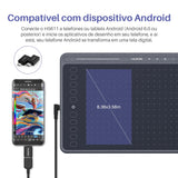Huion HS611 Graphics Drawing Tablet with Multimedia Keys & Battery-Free Stylus (Space Grey)