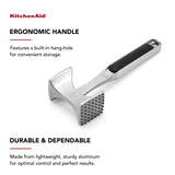 Dual-Sided Meat Tenderizer Mallet with Textured & Smooth Surfaces