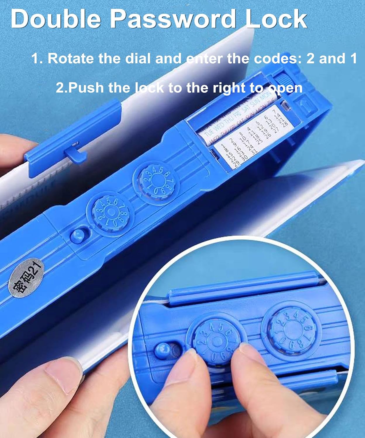 Blue Astronaut Pop-Up Pencil Case with Lock