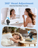 TriPole USB Desk Fan Portable Mini Personal Cooling Fan with 3 Speeds, 360° Adjustable Head and Quiet Strong Airflow for Office & Travel