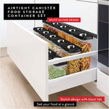 Dwellza 1.7L Airtight Food Storage Containers – 4-Piece BPA-Free Pantry Organization Set