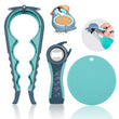 Multi-Function Jar & Bottle Opener Set for Weak Hands – Ergonomic, Non-Slip Kitchen Aid