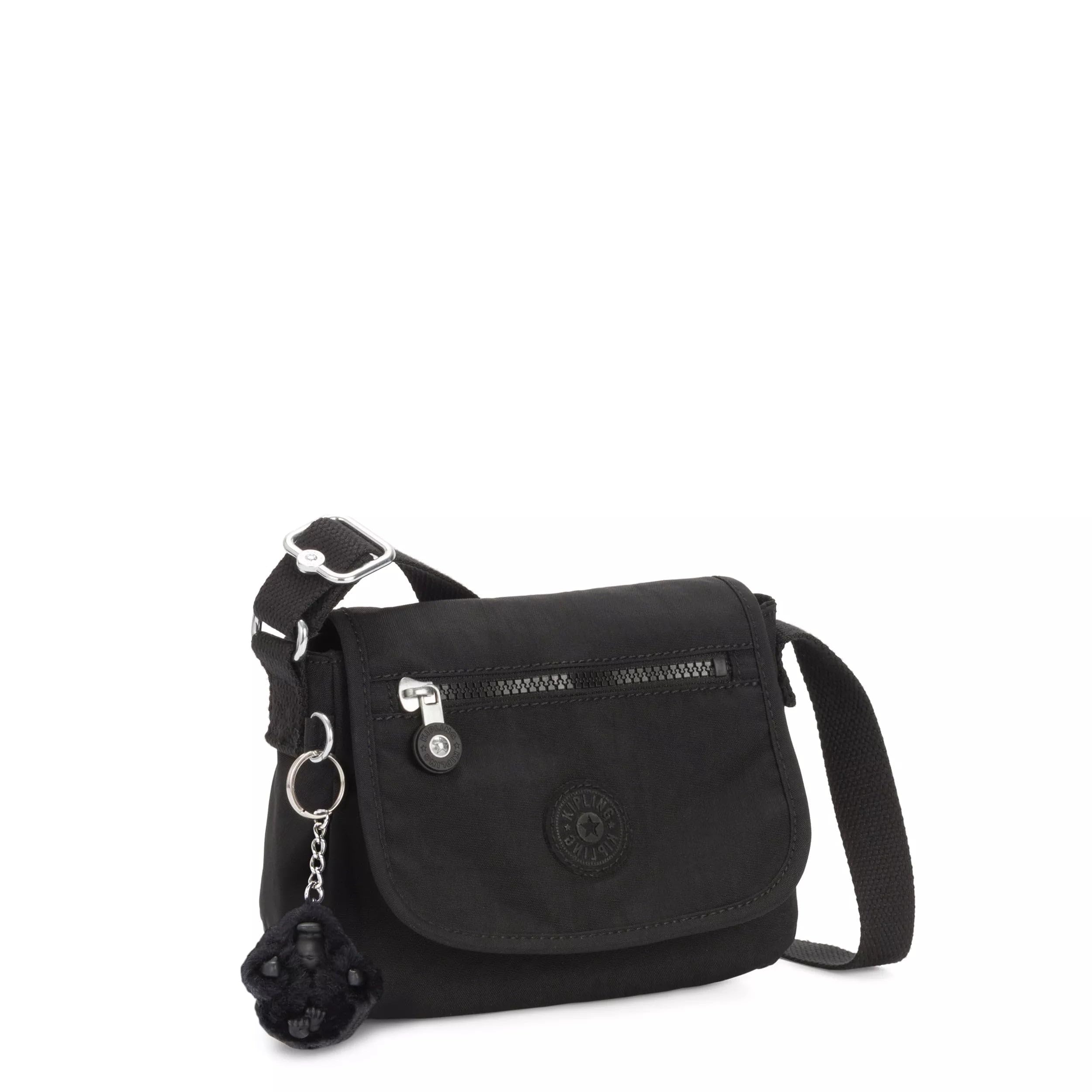 Kipling Sabian Mini Crossbody Bag – Lightweight Water-Resistant Everyday Shoulder Purse (Black Noir)