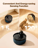 GOOIFUN Wireless Cat Water Fountain 2.6L with Motion Sensor, Cordless Battery Operation & Ultra Quiet Filtration System – Black
