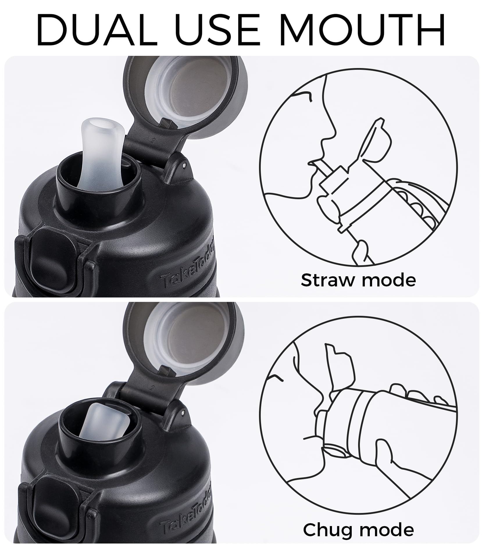 Collapsible Silicone Water Bottle – Foldable BPA-Free Travel Water Bottle for Hiking, Gym, Camping & Travel
