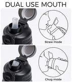 Collapsible Silicone Water Bottle – Foldable BPA-Free Travel Water Bottle for Hiking, Gym, Camping & Travel