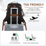 LOVEVOOK 40L Carry-On Travel Backpack with Box-Style Opening & Packing Cubes – Airline Approved