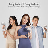 Portable Handheld Garment Steamer 1100W with Large 300ml Tank and 360° Leak-Proof Wrinkle Remover