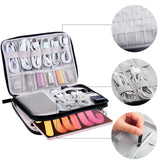 Electronics Cable Organizer Travel Case – Portable Charger & Tech Accessories Storage Bag