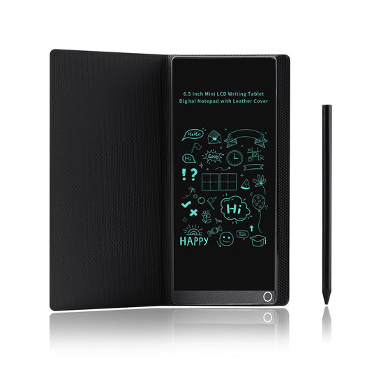 6.5” Mini LCD Writing Tablet with PU Case – Fine Line Digital Notepad