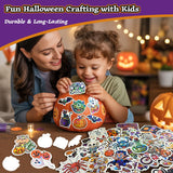 100PCS Halloween Stickers for Kids – Waterproof Vinyl Stickers with Cute Ghosts, Pumpkins & Monsters