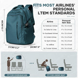 SUWASP Flight-Approved Travel Backpack with Laptop Sleeve & Shoe Storage – Peacock Blue