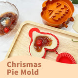 Halloween Dough Presser Pocket Pie Molds Set – 3-Piece Apple, Pumpkin & Acorn Shapes – BPA-Free Hand Pie & Cookie Cutters