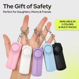 130dB Personal Safety Alarm Keychain with LED Light – Emergency Self-Defense Siren for Women (Black)