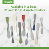 Tovolo Scoop & Spread Large – Dual-End Silicone & Nylon Spreader for Peanut Butter, Jelly & More