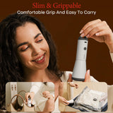 Rechargeable Vacuum Storage Bag Pump Set – Portable Travel Compression Pump with 15 Vacuum Bags for Space-Saving Packing