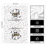 Halloween Dish Towels Set of 2 – Beige Kitchen Towels by Artoid Mode (18x26”)