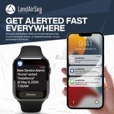 LandAirSea 54 GPS Tracker with Magnet, Real-Time Vehicle Tracking, Global Coverage, Geofencing Alerts, SilverCloud App Compatible, Waterproof