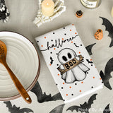 Halloween Dish Towels Set of 2 – Beige Kitchen Towels by Artoid Mode (18x26”)