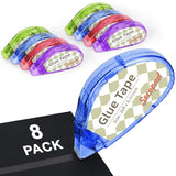 4-Pack Double-Sided Adhesive Tape Rollers