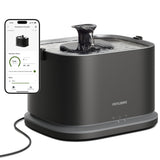 PETLIBRO Dockstream 2 Stainless Steel Smart Cat Water Fountain 3L – WiFi Hydration Tracking (Black)
