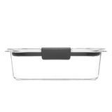 Brilliance Tritan Food Storage Containers – Leak-Proof Airtight Stackable Set (Clear, 5 Containers)