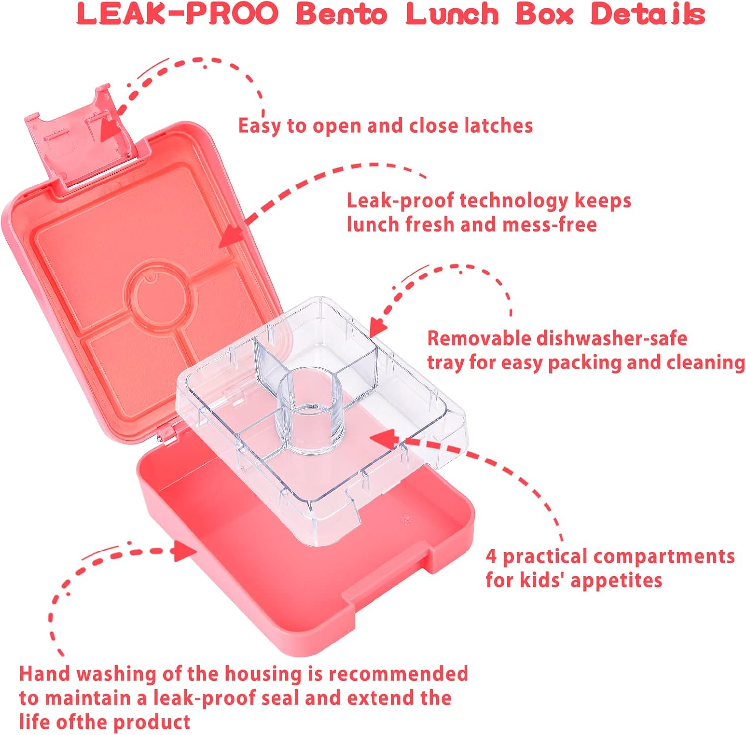 Pink Horse Bento Set with 10 oz Insulated Food Jar