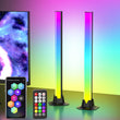 16.5” Rainbow Chasing Smart LED Light Bars – 16 Million Colors, Music Sync & App Control – Black