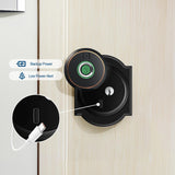 Smart Fingerprint Door Lock with Bluetooth App Control, Keyless Entry Deadbolt, Auto Lock Security System for Front Doors