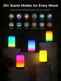 RGBICWW Smart Touch Table Lamp – 16M Colors, 500LM Dimmable Light with Music Sync & App Control