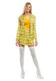 Clueless Cher Yellow Plaid Costume – Classic 90’s Schoolgirl Outfit 💛🎀