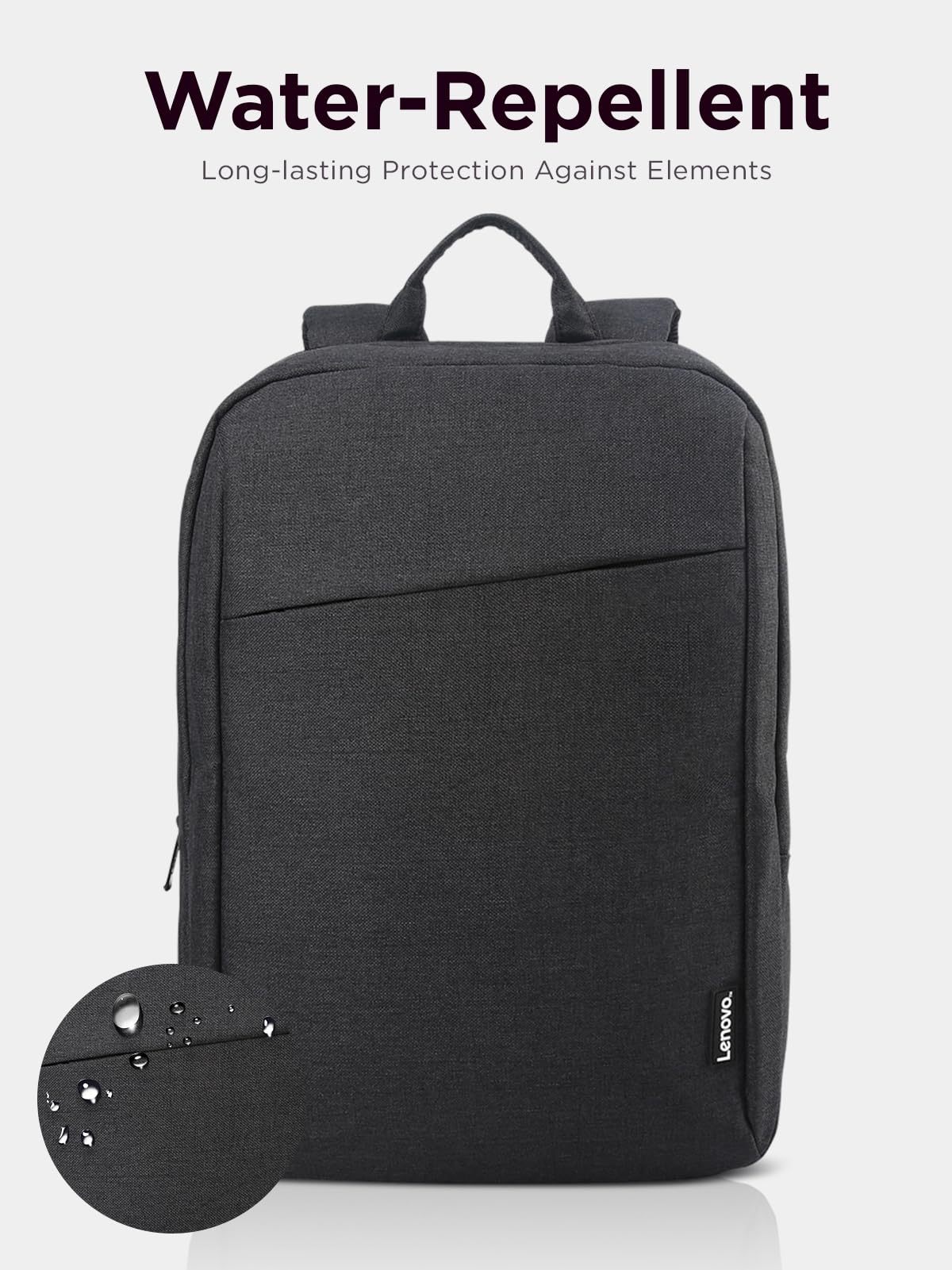 Lenovo B210 Casual Laptop Backpack – Lightweight Water-Repellent 15.6″ Everyday Carry (Black)