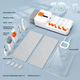 All-in-One Keyboard Cleaning Kit Laptop Screen & Electronics Cleaner Brush Tool Set Portable PC Accessories White