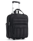 Bagsmart 16-Inch Underseat Carry-On Luggage with Wheels & Laptop Compartment – Black