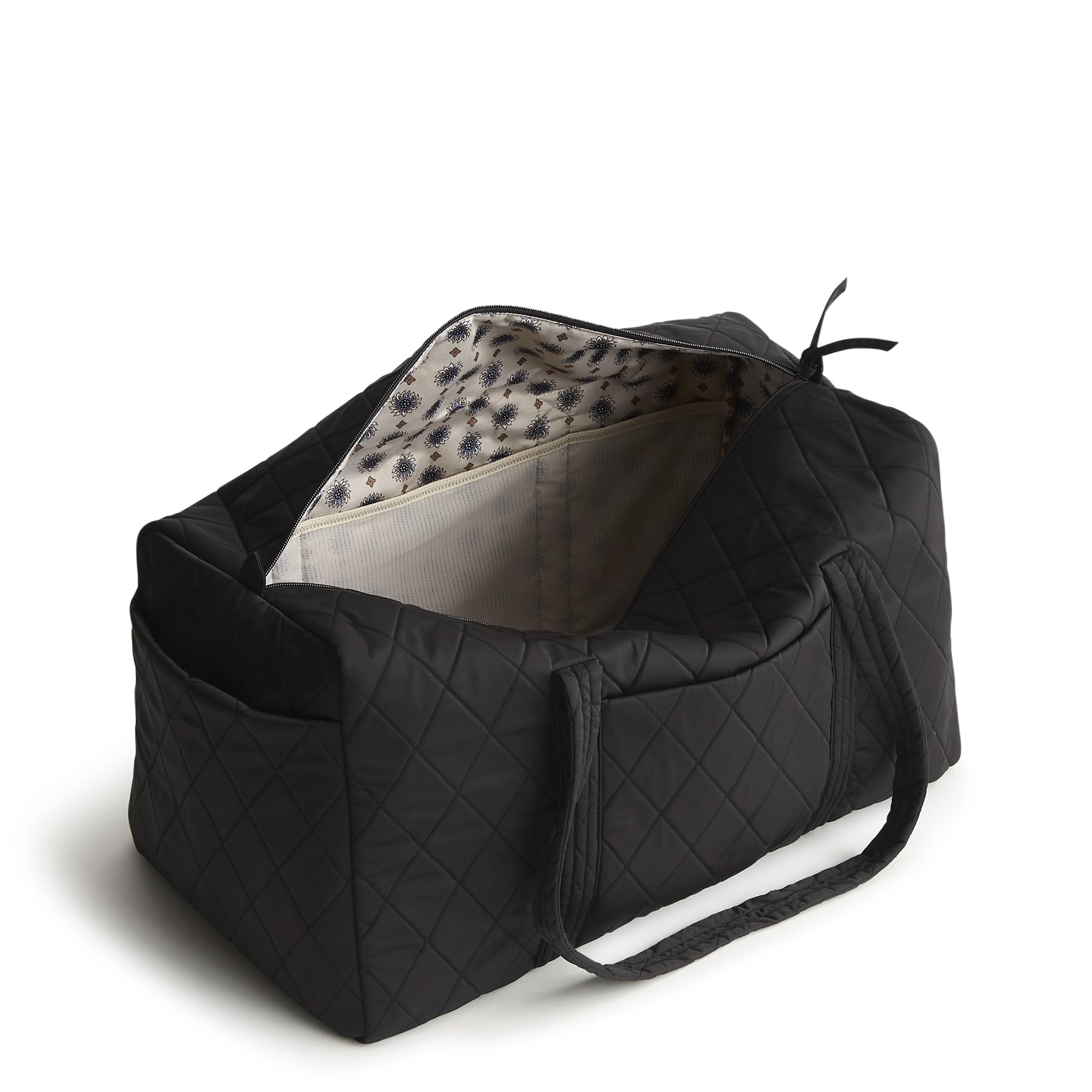 Vera Bradley Women’s Performance Twill Large Original Duffel Bag – Lightweight Quilted Travel Bag (Moonless Night)