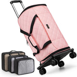 50L Rolling Garment Duffel with Wheels and Shoe Compartment