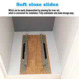 DINDON Solid Wood Pull-Out Spice Rack Cabinet Organizer – Slim Slide-Out Storage Shelf for Kitchen & Pantry (Natural Wood)