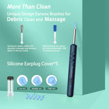 Smart HD Ear Wax Removal Tool with Wireless Camera & LED Illumination – Rechargeable Visual Ear Cleaner for Safe and Precise Ear Care (Blue Edition)