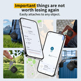 Android Find Hub Smart Tracker Tag 4 Pack, Bluetooth Item Locator with Global Tracking, Loud Alarm and Replaceable Battery