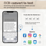 Ophaya Pro+ Smart Digital Pen & Notebook – Real-Time Sync, Searchable OCR & Audio Recording System (Black)