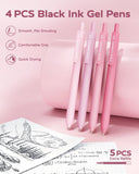 Pink Aesthetic School Supplies Kit with Organizer